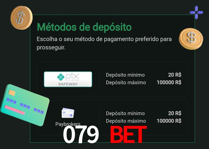 O cassino 079 bet oferece uma grande variedade de métodos de pagamento